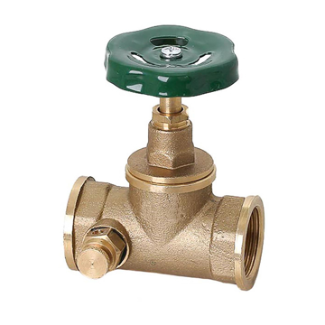 Slika Mesingani propusni ventil sa ispusnom slavinom 1/2